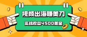 国内爆款视频出海赚美刀,实战收益4500美金,批量无脑搬运,无需经验直接上手-优优云创网