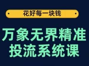 万象无界精准投流系统课，从关键词到推荐，从万象台到达摩盘，从底层原理到实操步骤-优优云创网