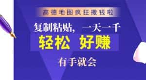 （10219期）高德地图疯狂撒钱啦，复制粘贴一单接近10元，一单2分钟，有手就会-优优云创