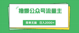 (10310期)撸爆公众号流量主,简单无脑,单日变现2000+-副业吧