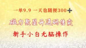 （10519期）快手磁力聚星码信息差 售卖  一单卖9.9  一天也轻松300+ 新手小白无脑操作-优优云创