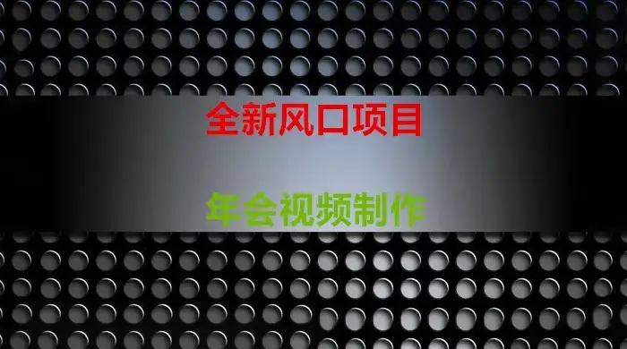 年会视频制作项目，全新风口-优优云创