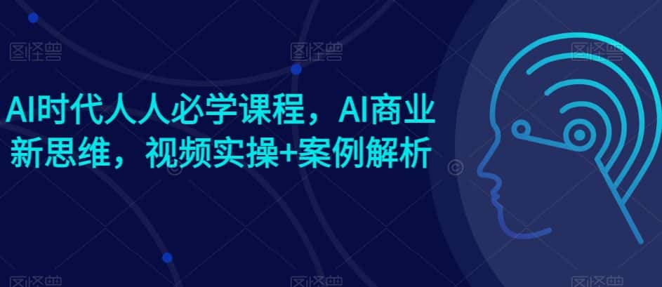AI时代人人必学课程，AI商业新思维，视频实操+案例解析【赠AI商业爆款案例】-优优云创