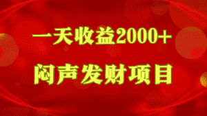 闷声发财，一天收益2000+，到底什么是赚钱，看完你就知道了-优优云创