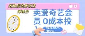 咸鱼掘金新玩法 赚差价 卖爱奇艺会员 0成本投入 轻松日收入300+-优优云创网