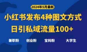 （10677期）最新小红书发布这四种图文，日引私域流量100+不成问题，-优优云创
