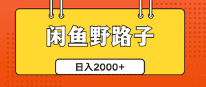 （10679期）闲鱼野路子引流创业粉，日引50+单日变现四位数-优优云创