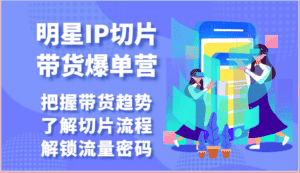 明星IP切片带货爆单营-把握带货趋势，了解切片流程，解锁流量密码（69节）-优优云创