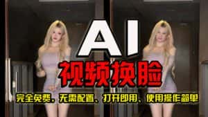 （10748期）AI视频换脸！最快的方法，100%成功，完全免费，无需配置、打开即用-优优云创