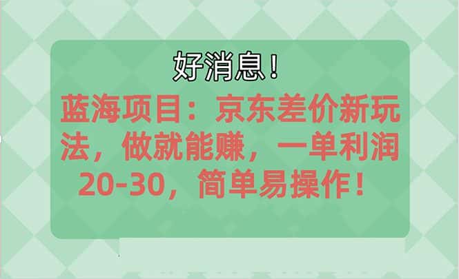 （10989期）越早知道越能赚到钱的蓝海项目：京东大平台操作，一单利润20-30，简单…-副业吧