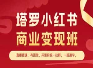 塔罗小红书商业变现班，小红书变现教程-优优云创网