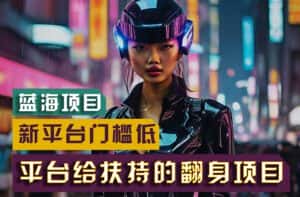 （11244期）【蓝海项目】新平台无脑搬运，翻身项目 门槛低 小白也能轻松上手 日入500+-优优云创