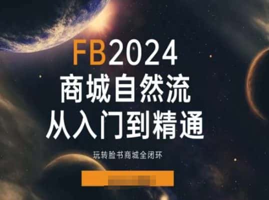 2024Faceboo商城自然流(从入门到精通)，玩转脸书商城全闭环-优优云创