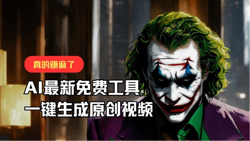 最新免费AI工具，一键生成原创视频，佛系搬运，轻松月入10000+！-优优云创