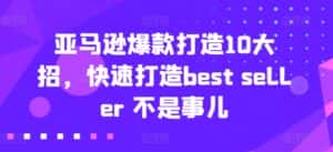 亚马逊爆款打造10大招,快速打造best seller 不是事儿-副业吧