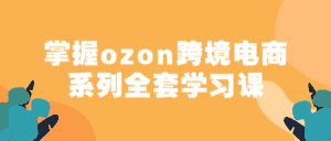 掌握ozon跨境电商系列全套学习课-副业吧