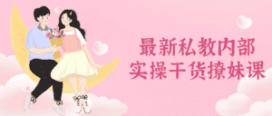 最新私教内部实操干货撩妹课-副业吧