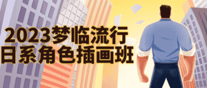 2023梦临流行日系角色插画班-副业吧