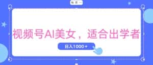 （11448期）视频号AI美女，当天观察收益的增长，适合初学者，无脑操作，轻松实现日…-优优云创