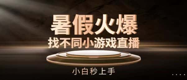 暑假火爆找不同小游戏直播间，小白秒上手-优优云创
