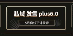 （11612期）私域 发售 plus6.0【5月份线下课录音】/全域套装 sop流程包，社群发售…-优优云创