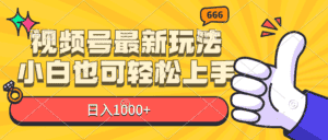 （11881期）视频号最新玩法，小白也可轻松上手，日入1000+-优优云创