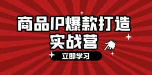 （12136期）商品-IP爆款打造实战营【第四期】，手把手教你打造商品IP，爆款 不断-优优云创