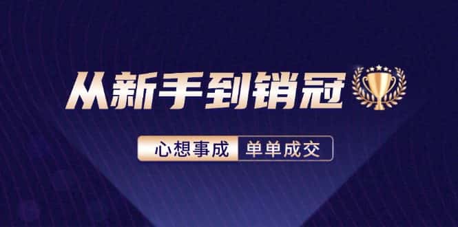 （12383期）从新手到销冠：精通客户心理学，揭秘销冠背后的成交秘籍-优优云创