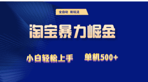 （12700期）2024淘宝暴力掘金  单机500+-优优云创