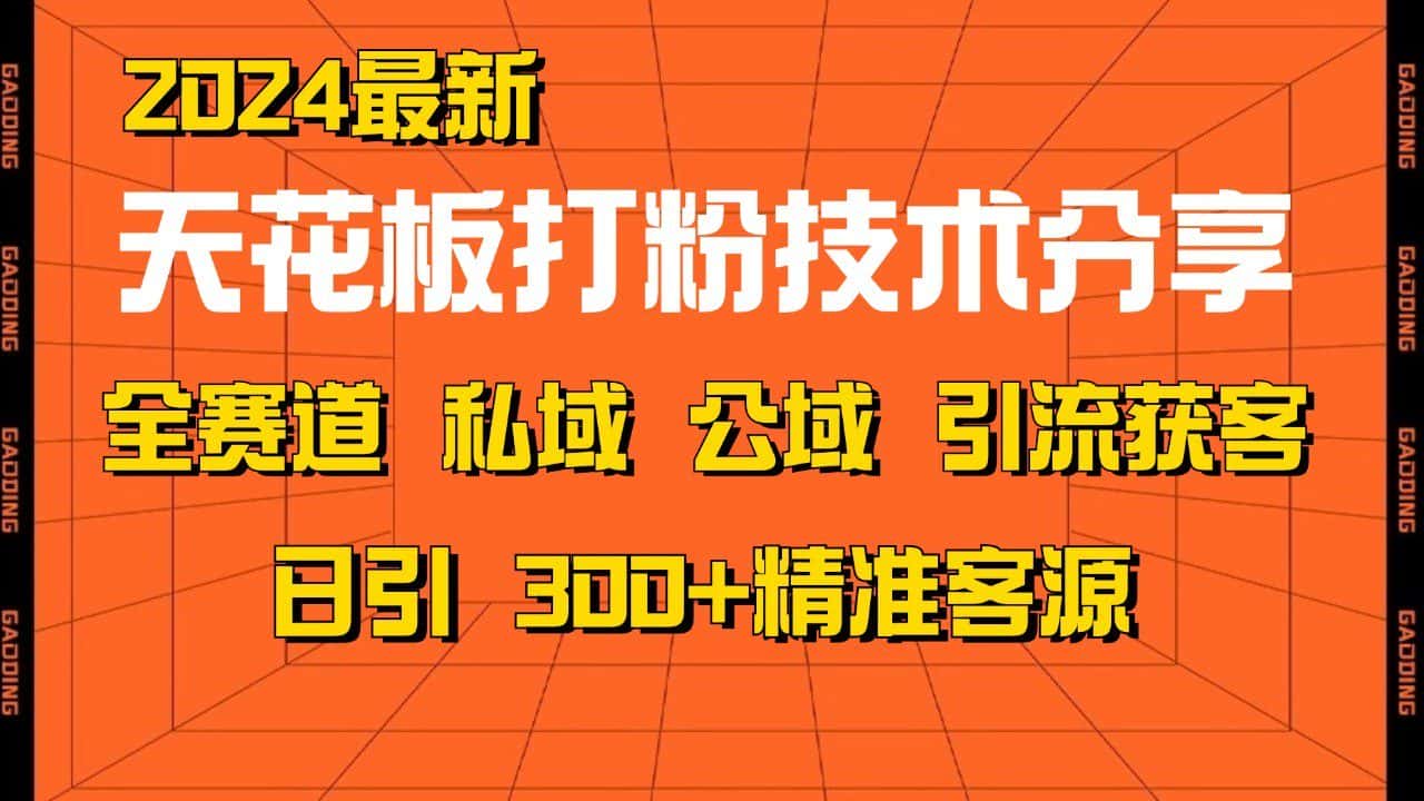 天花板打粉技术分享，野路子玩法 曝光玩法免费矩阵自热技术日引2000+精准客户-优优云创