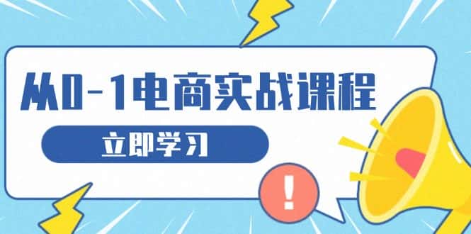 （13594期）从零做电商实战课程，教你如何获取访客、选品布局，搭建基础运营团队-优优云创