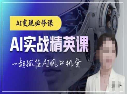 AI实战精英课，chatgptAI实战教程，一起抓住AI风口的机会-优优云创