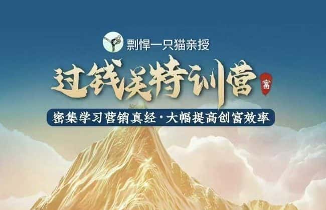 剽悍一只猫-过钱关特训营，学习营销真经 大幅度提高创富效率-优优云创