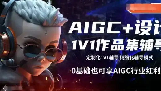 AIGC+设计1V1作品集辅导，0基础也可享AIGC行业红利-优优云创