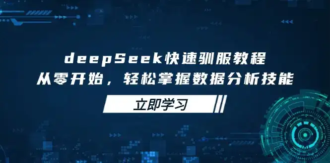 deepSeek快速驯服教程，从零开始，轻松掌握数据分析技能-优优云创