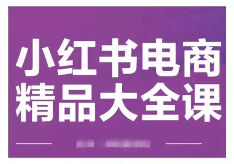 小红书电商精品大全课，快速掌握小红书运营技巧，实现精准引流与爆单目标，轻松玩转小红书电商(更新2月)-优优云创