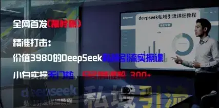 精准打击：价值3980的DeepSeek私域引流实操课，小白实操无门槛，日引精准粉300+-优优云创