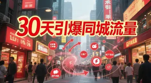 30天引爆同城流量：团购篇 认知篇 流量篇 来客篇 达人篇 老板人设IP篇 投流篇-优优云创