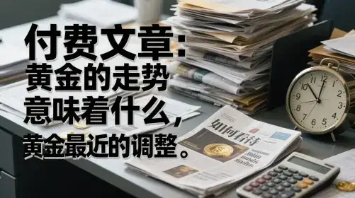 付费文章：黄金的走势意味着什么，如何看待黄金最近的调整-优优云创