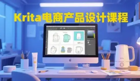 Krita电商产品设计课程，掌握从工具使用到创意落地的全链路设计能力-优优云创