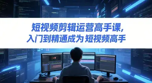 短视频剪辑运营高手课，入门到精通成为短视频高手-优优云创