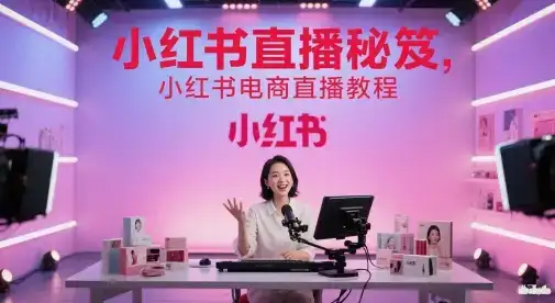 小红书直播秘笈，小红书电商直播教程-优优云创