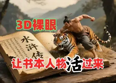 书本人物裸眼3D视频，新的玩法，流量超猛，保姆级教程-副业吧