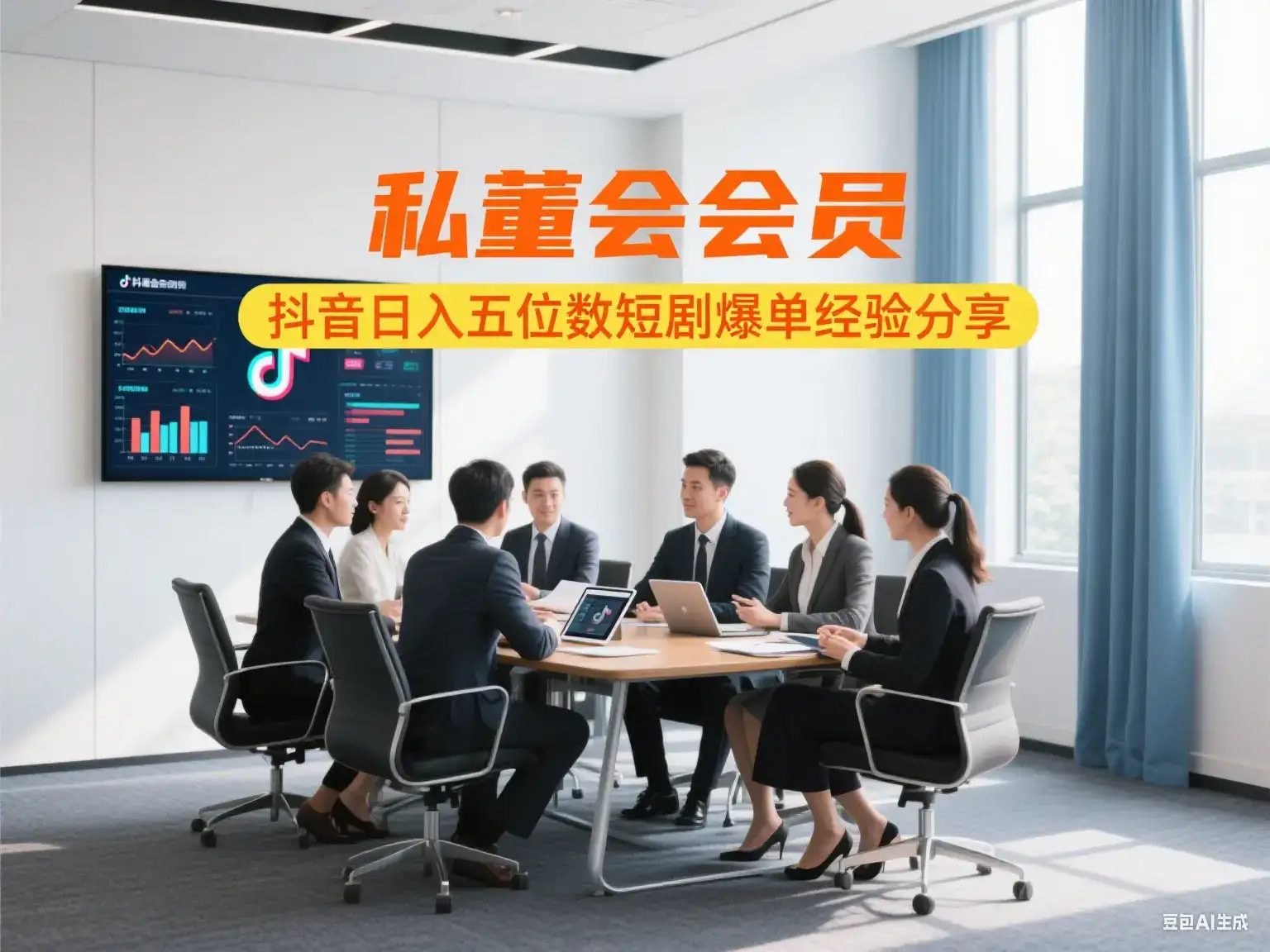 私董会会员 抖音日入五位数短剧爆单经验分享-优优云创