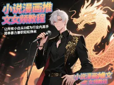 小说漫画推文女频教程，让所有小白从0成为行业内高手，简单暴力兼职轻松挣米-优优云创