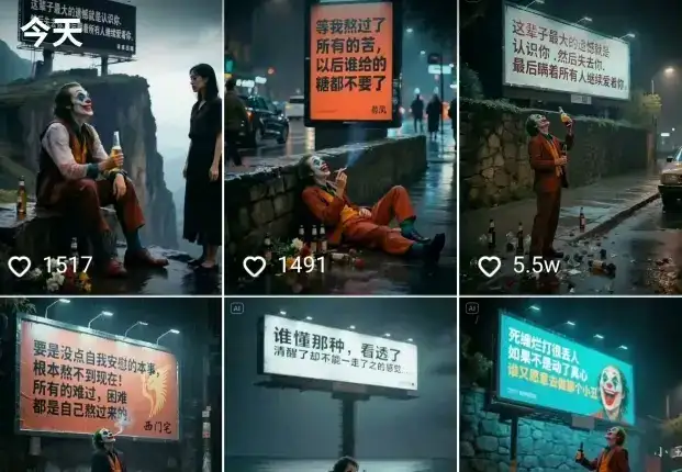 一条视频竟然15W赞！用AI制作小丑自嘲扎心文案视频，当下非常火爆的短视频流量神器-创业猫