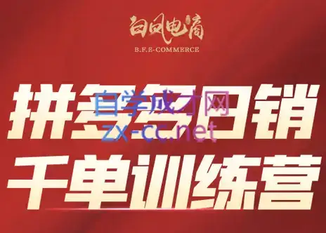 白凤电商·拼多多日销千单训练营(更新6月)-副业吧