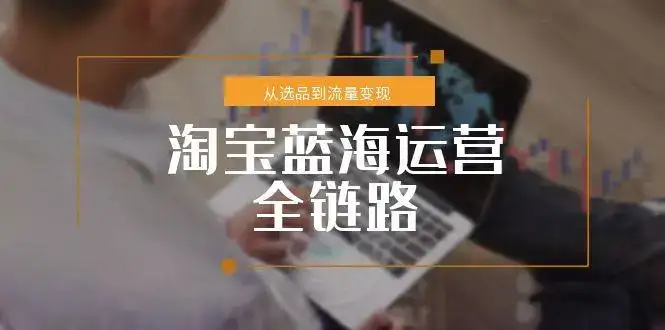 淘宝蓝海运营全链路，从选品到流量变现，小类目突围完整方案-副业吧