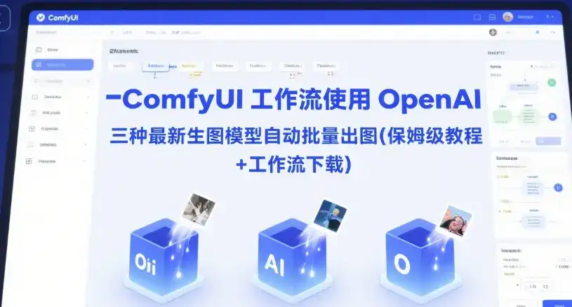 ComfyUI 工作流使用 OpenAI 三种最新生图模型自动批量出图(保姆级教程+工作流下载)-副业吧