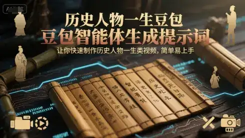 历史人物一生豆包智能体生成提示词，让你快速制作历史人物一生类视频，简单易上手-优优云创
